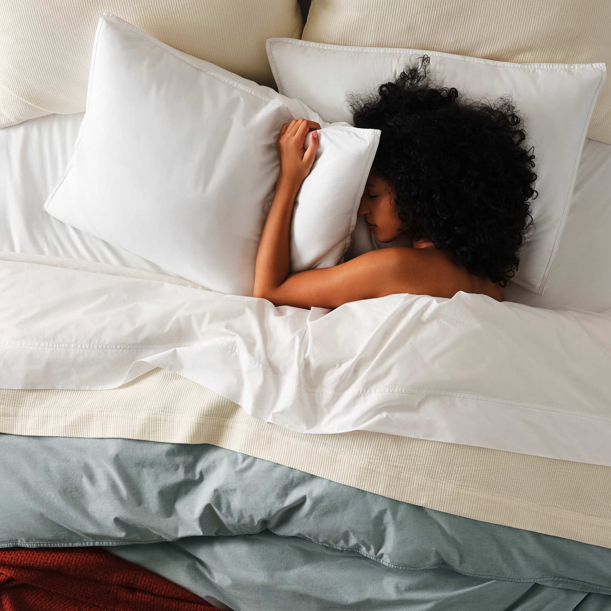 Washed Classic Percale Duvet Set
