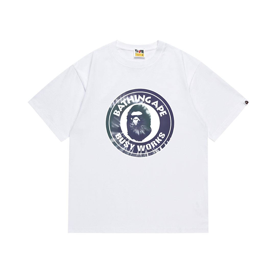 BAPE Busy Works Iridescent Circle Graphic T-Shirt