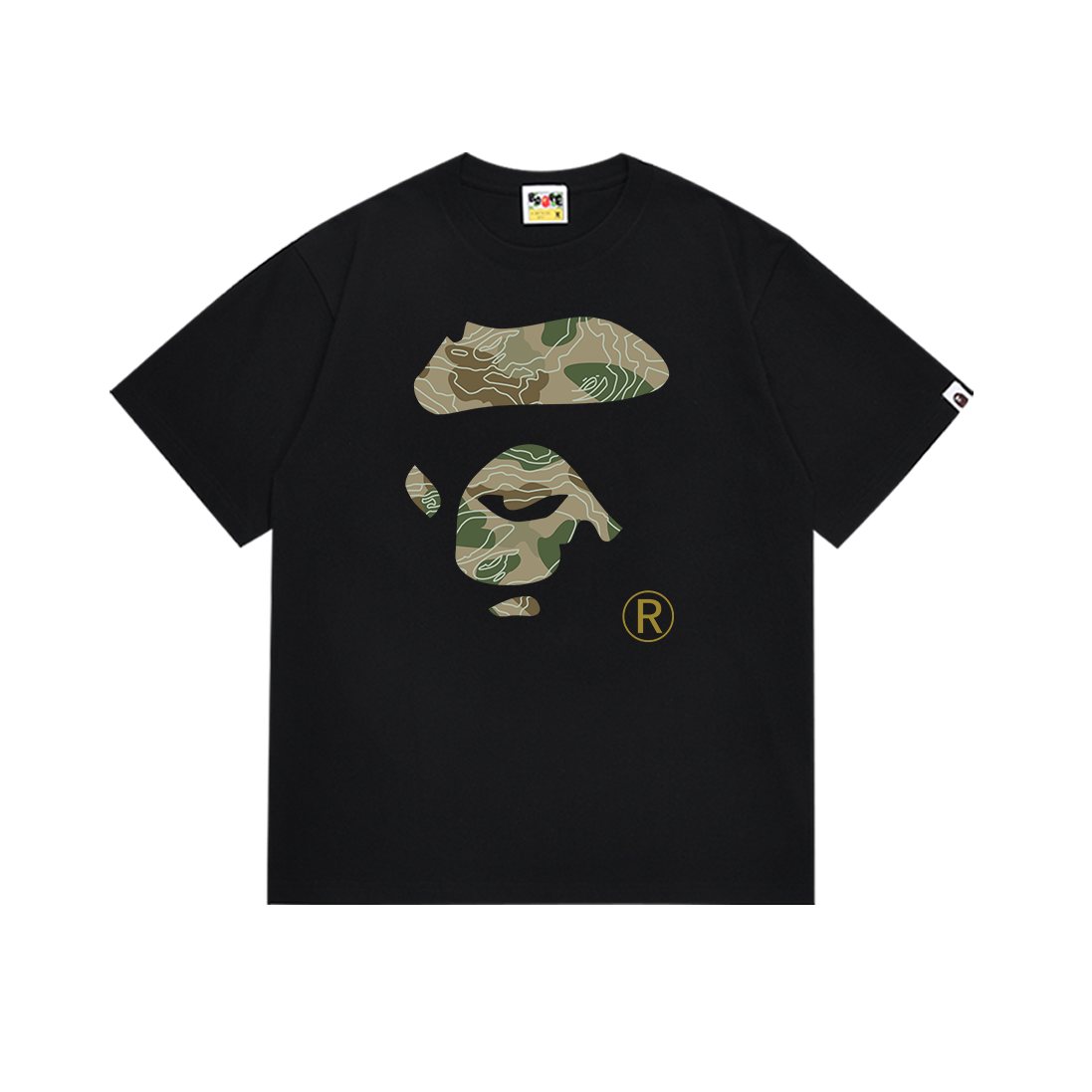 BAPE Camo Ape Face Graphic T-Shirt