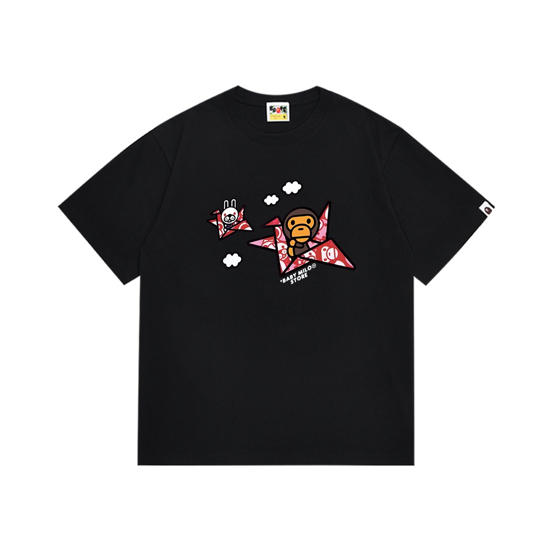BAPE Airplane Cartoon Graphic T-Shirt
