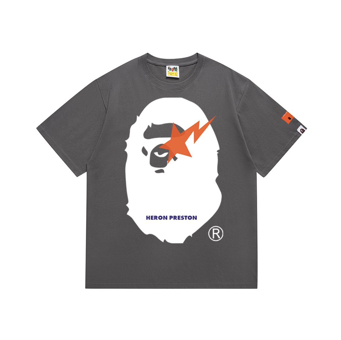 BAPE Ape Face Lightning Graphic T-Shirt