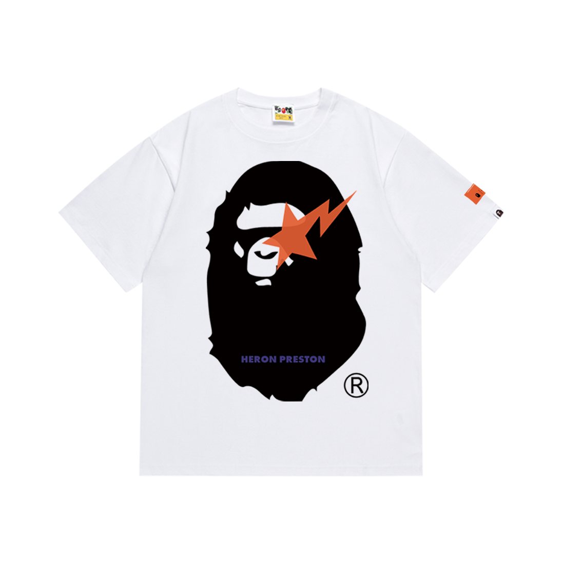 BAPE Ape Face Lightning Graphic T-Shirt