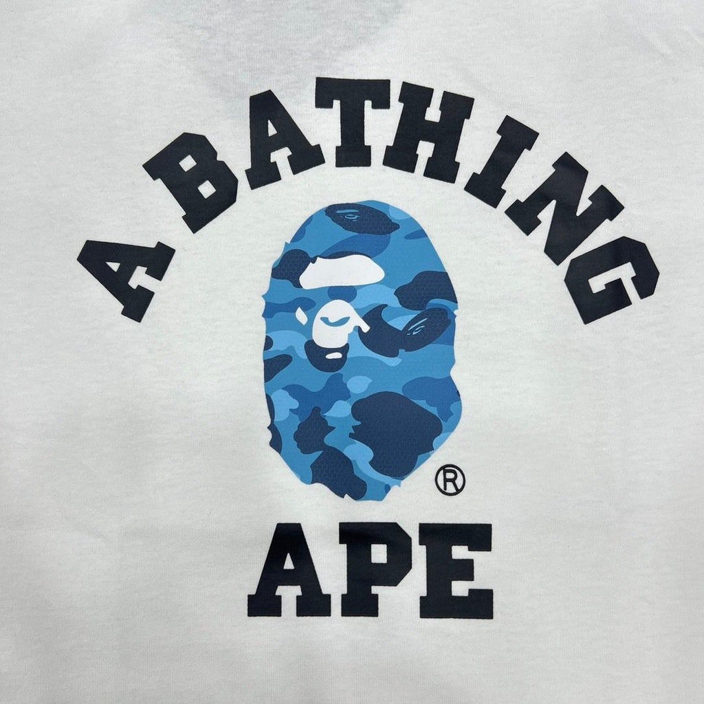 BAPE Blue Camo Ape Head Graphic T-Shirt