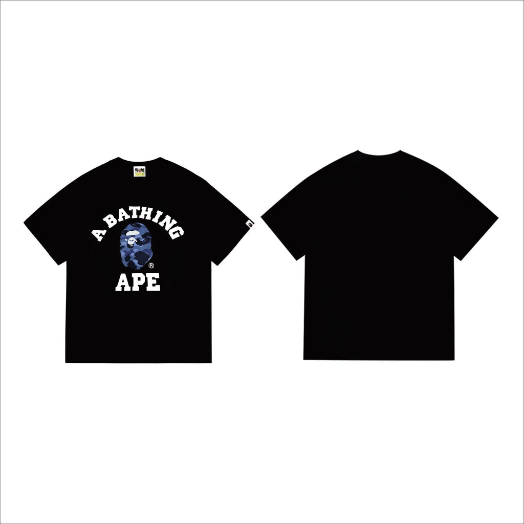 BAPE Blue Camo Ape Head Graphic T-Shirt