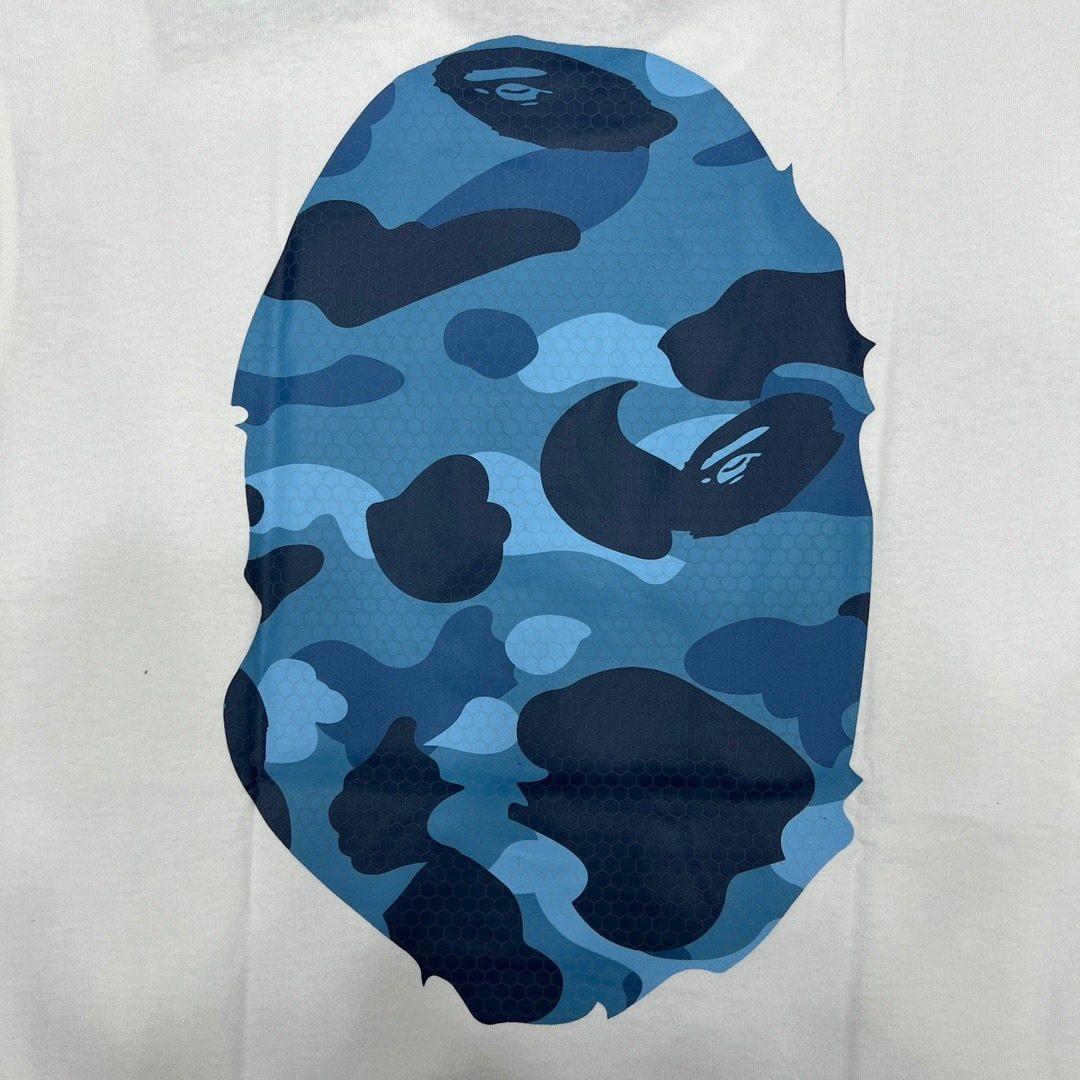 BAPE Blue Camo Ape Head Graphic T-Shirt