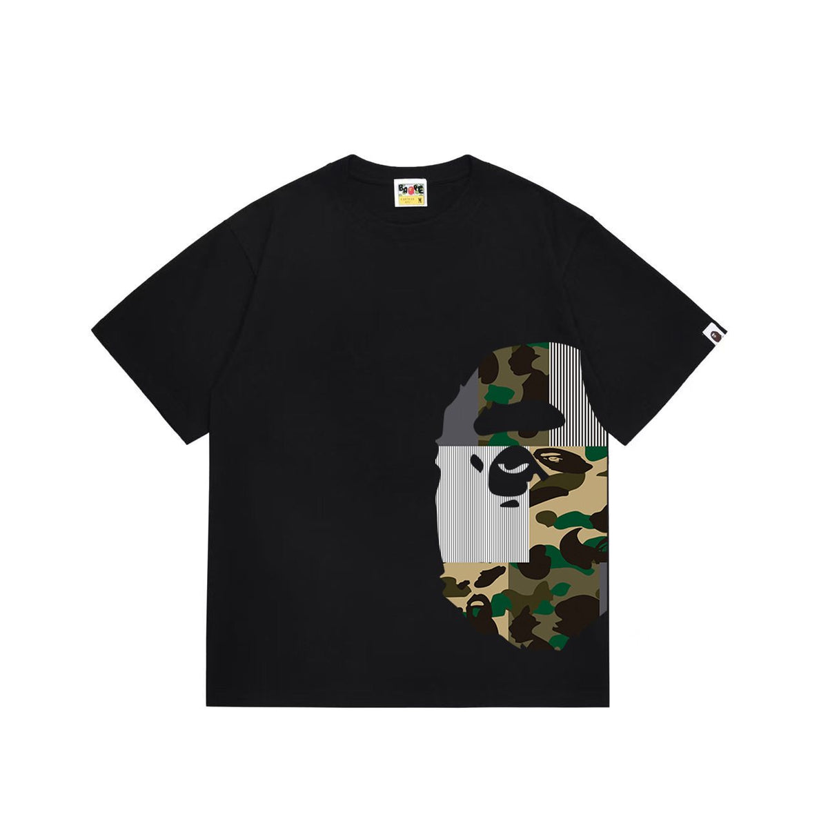 BAPE Camo Ape Face Graphic Short-Sleeve T-Shirt