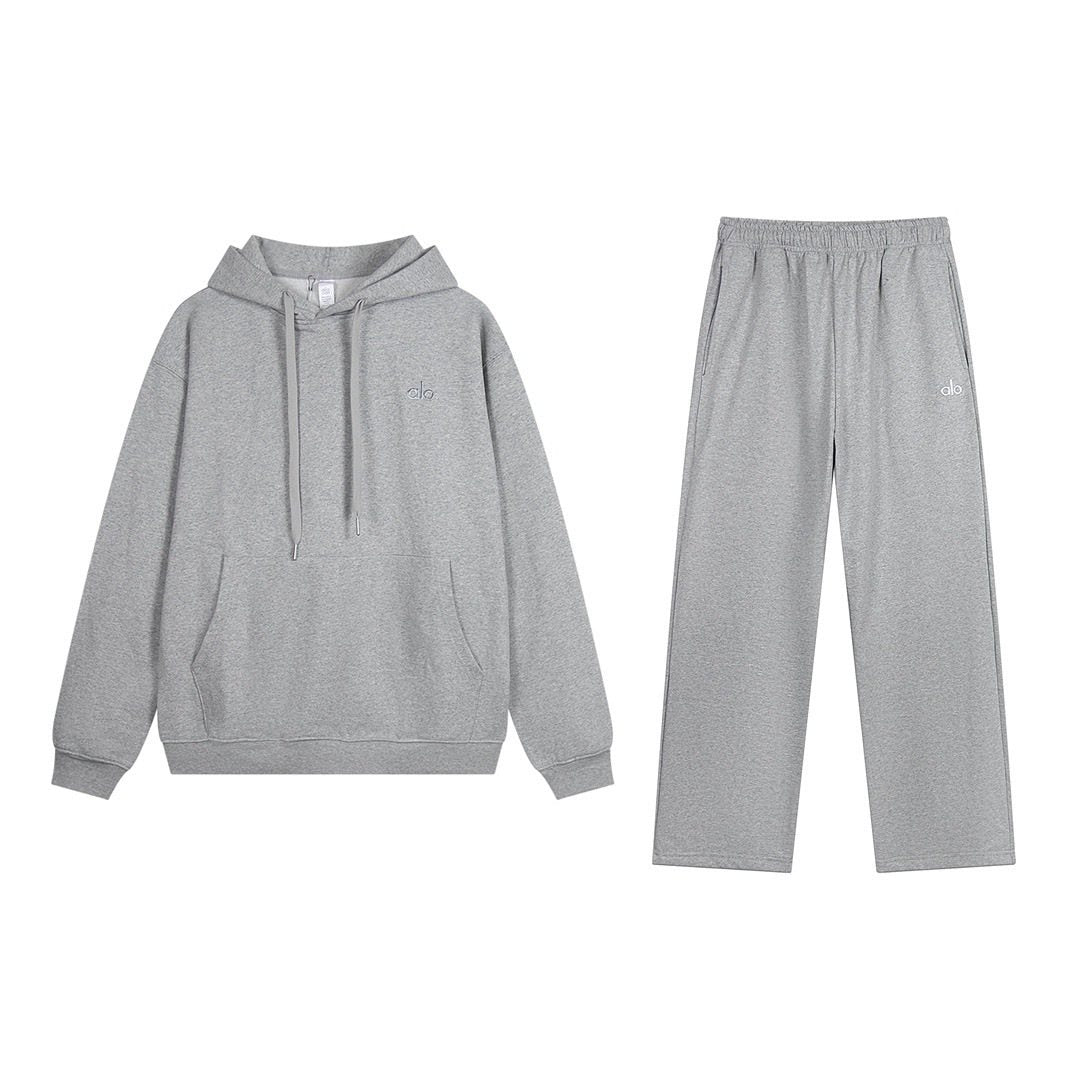 alo Logo Graphic Hoodie & Sweatpants Matching Set