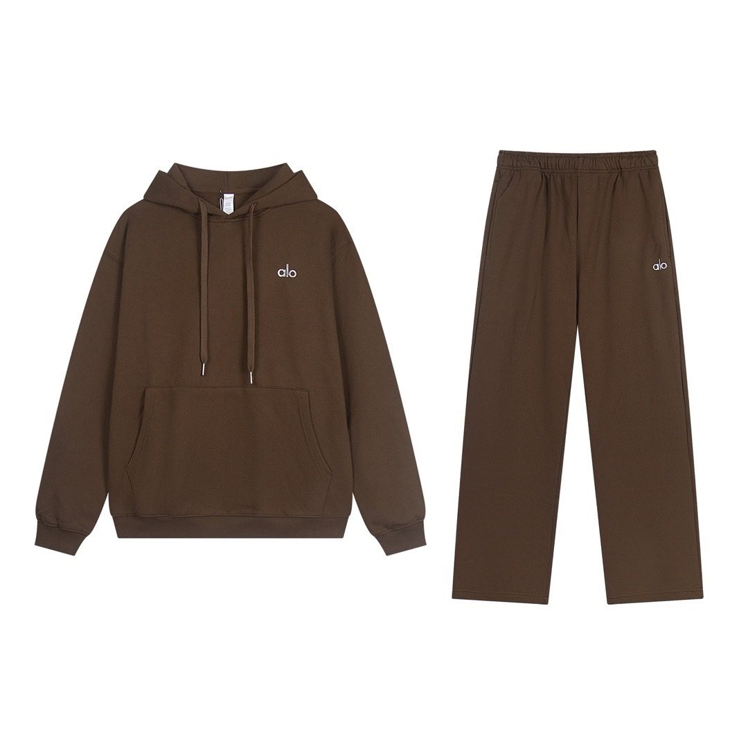 alo Logo Graphic Hoodie & Sweatpants Matching Set