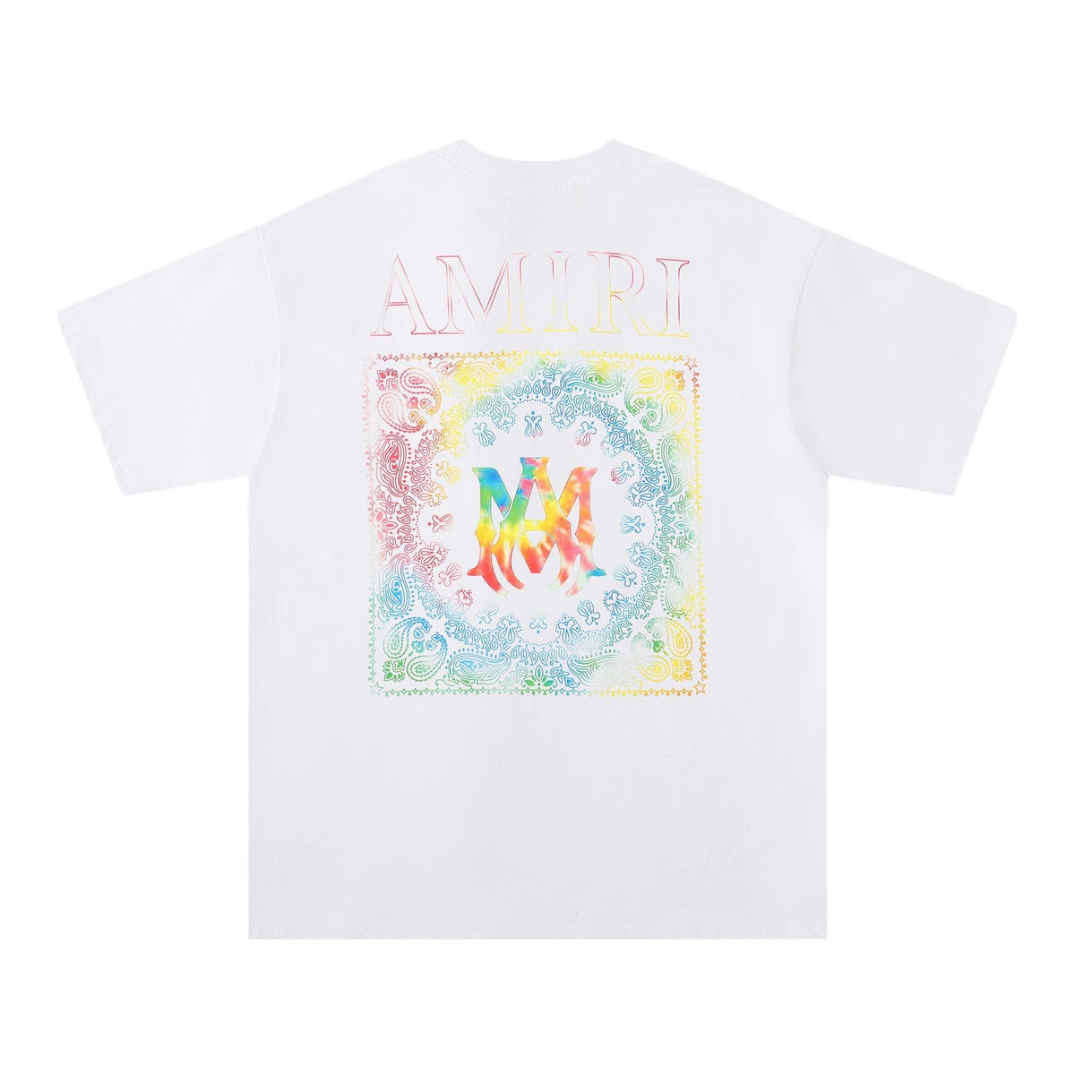 AMIRI Rainbow Bandana Back Graphic T-Shirt