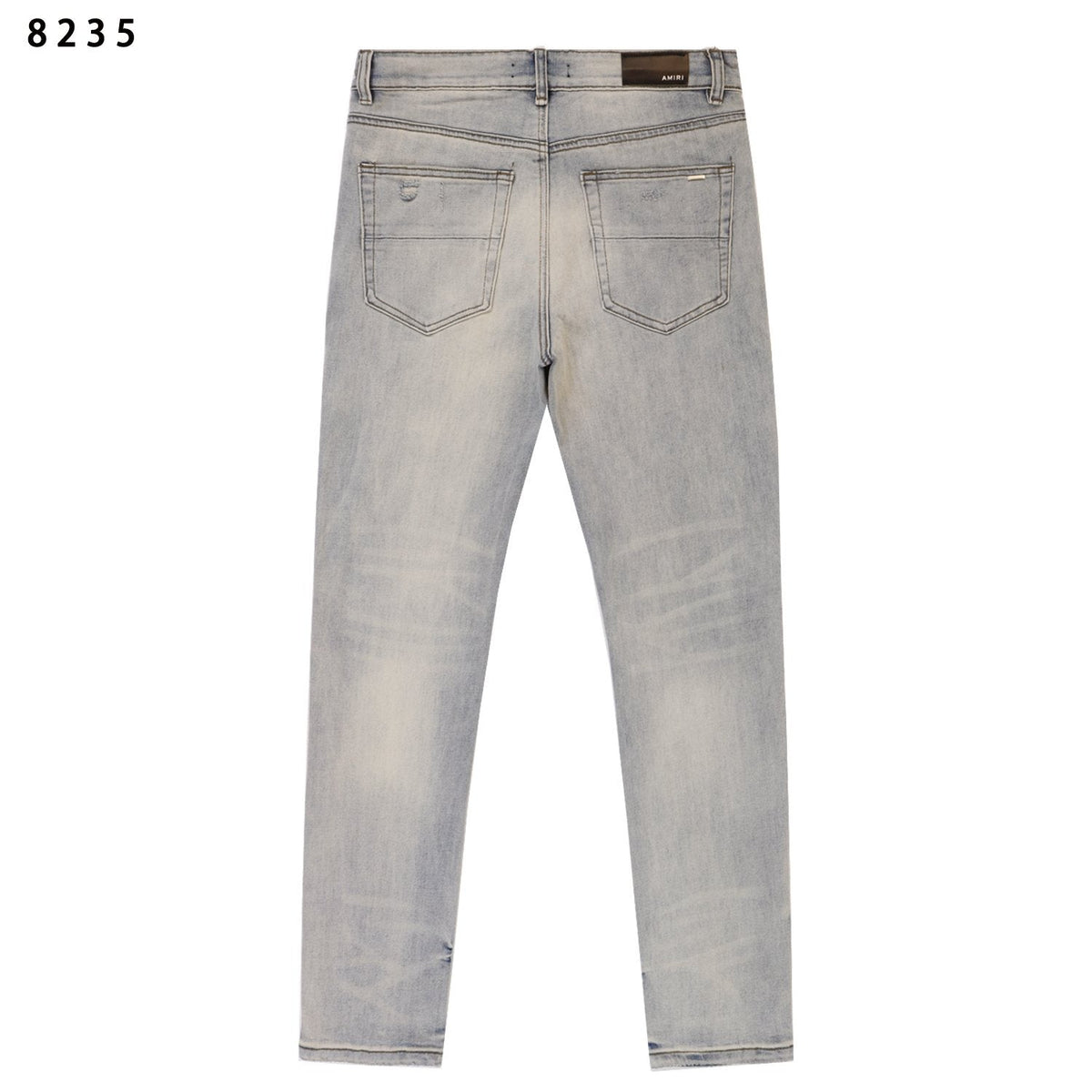 Amiri Light Blue Distressed Slim Jeans