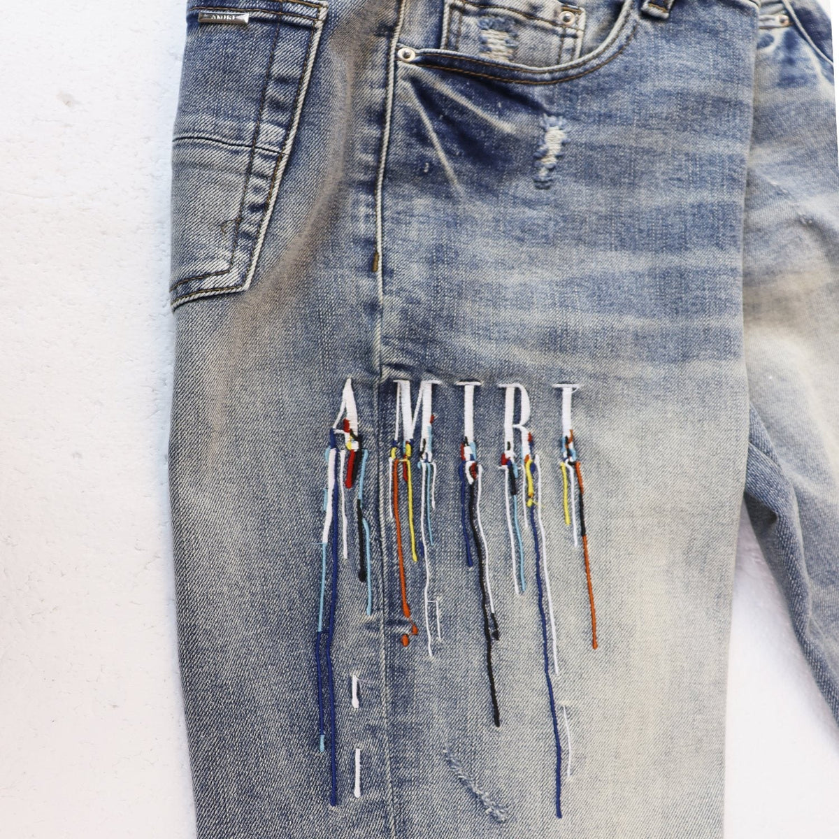 AMIRI Sinners Distressed Skinny Jeans