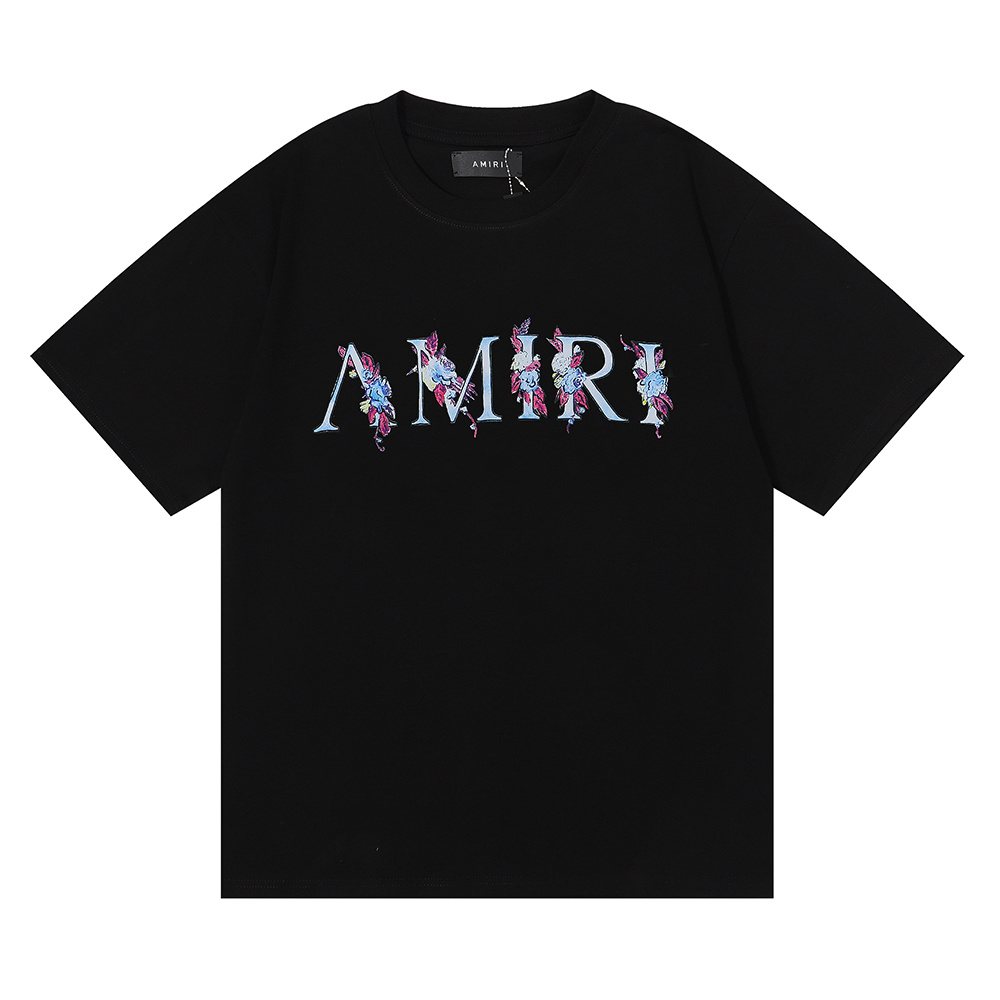 AMIRI Floral Butterfly Graphic Short-Sleeve T-Shirt