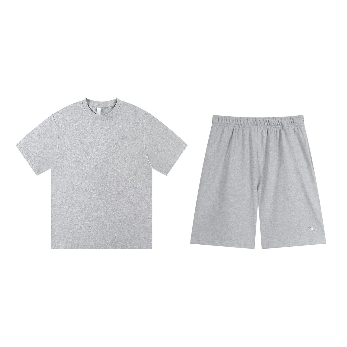 alo Solid Logo T-Shirt & Shorts Set