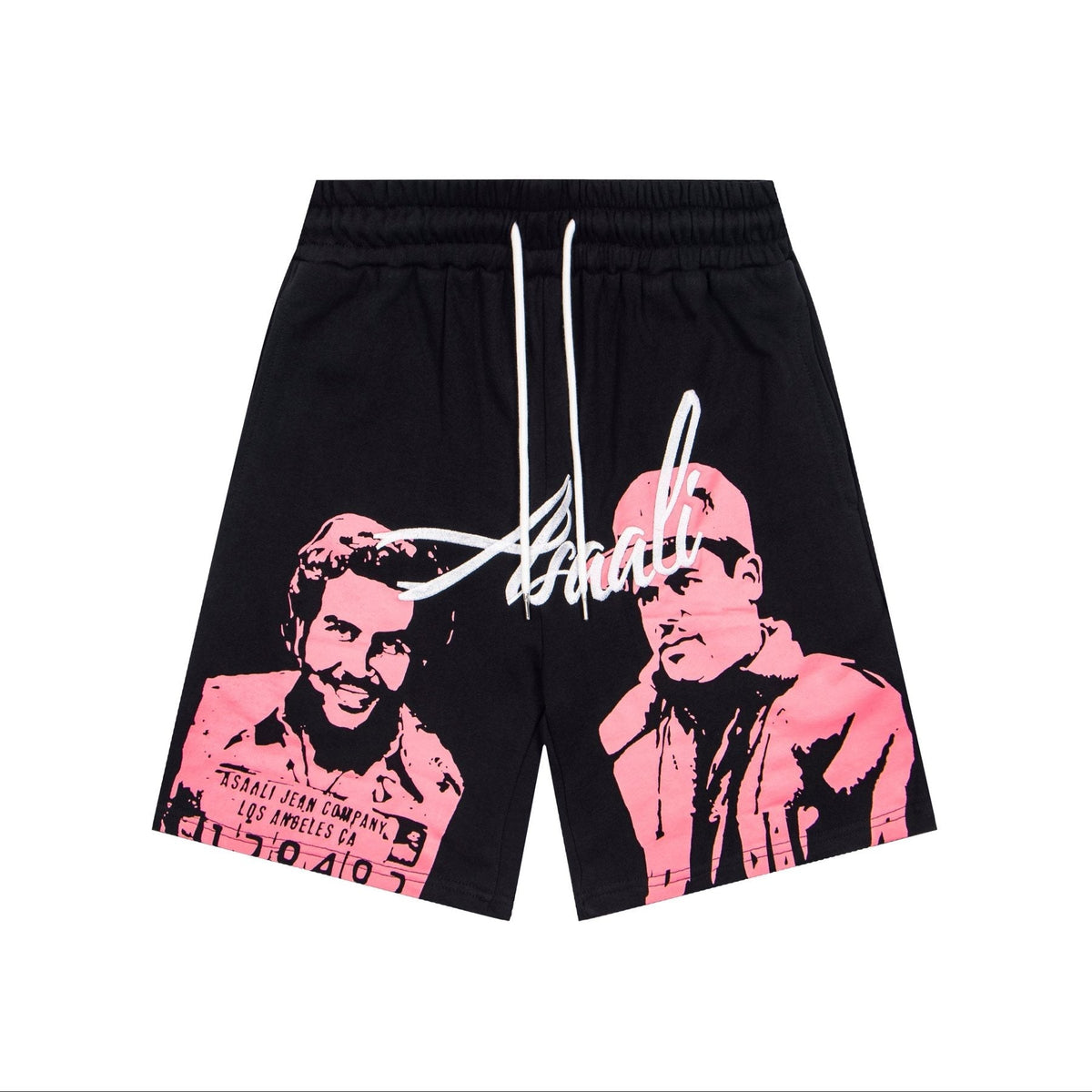 ASAALL Portrait Graphic Drawstring Shorts