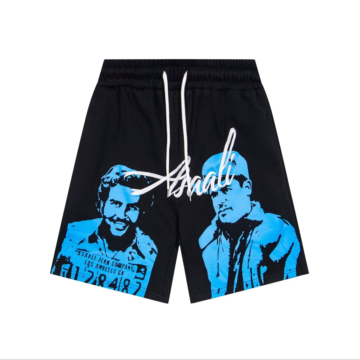 ASAALL Portrait Graphic Drawstring Shorts