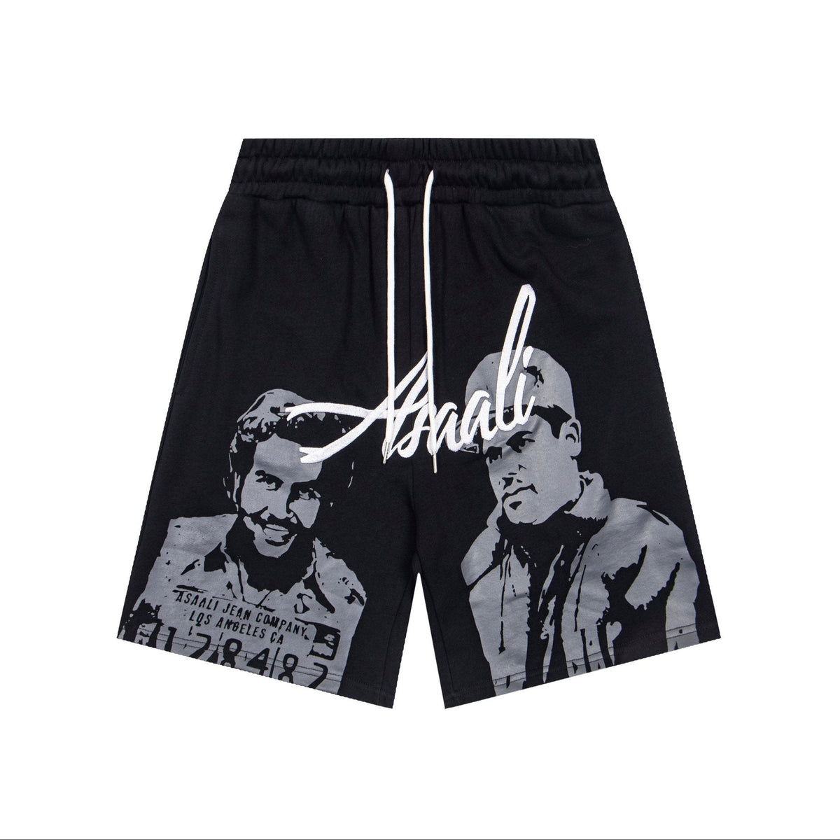 ASAALL Portrait Graphic Drawstring Shorts
