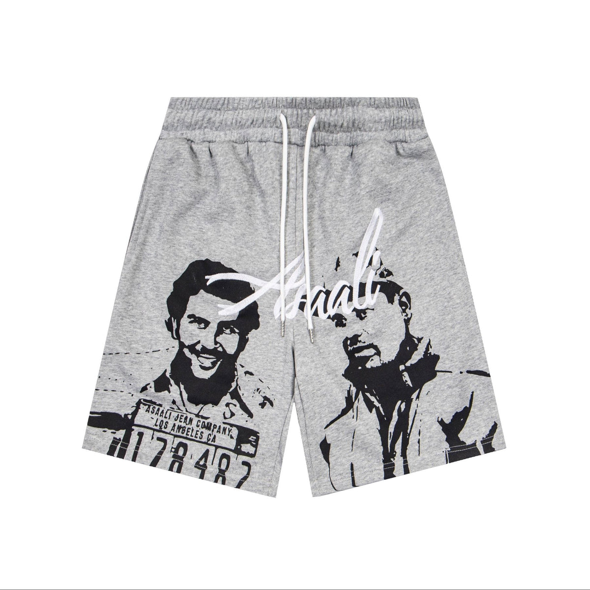 ASAALL Portrait Graphic Drawstring Shorts