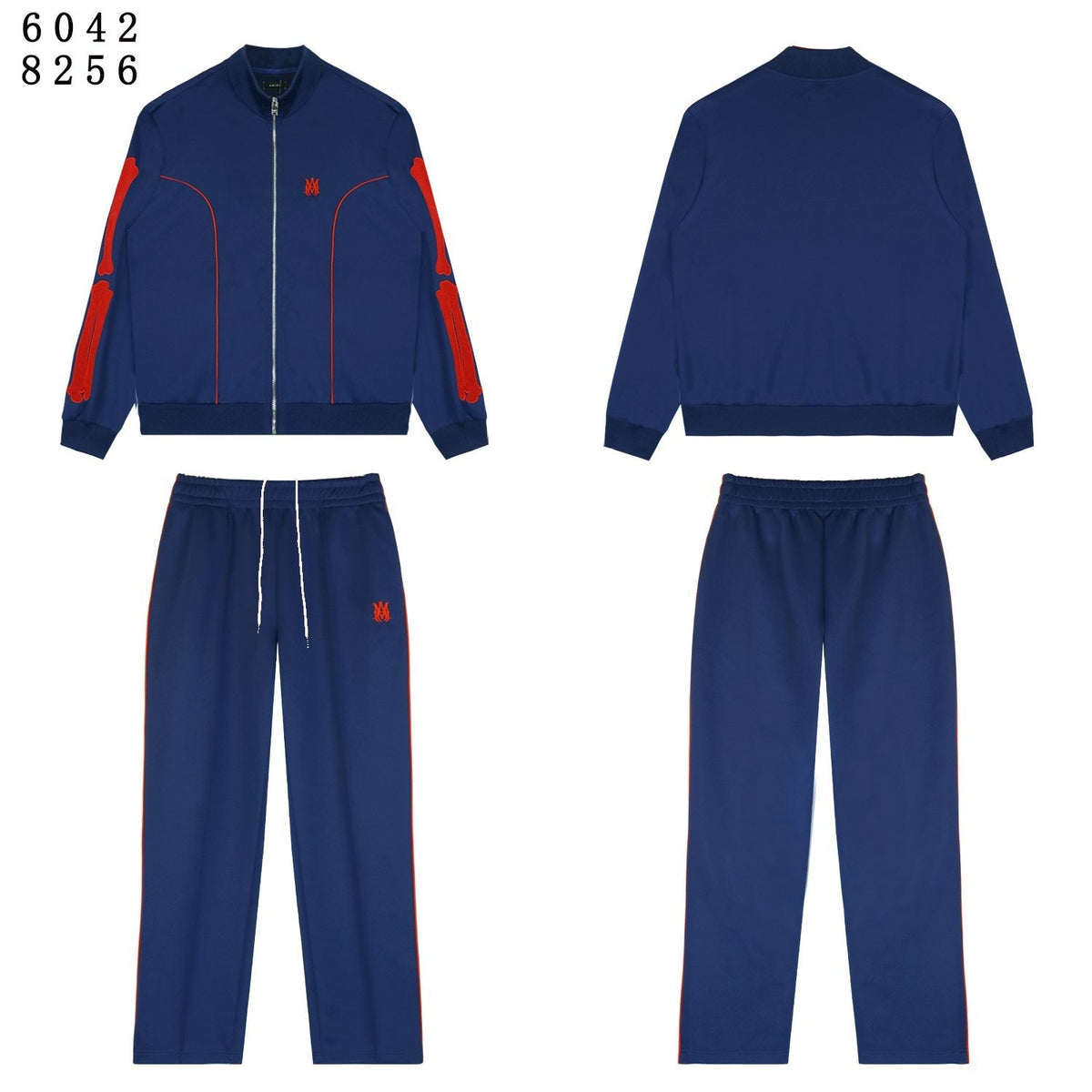 AMIRI Bones Track Jacket & Pants Matching Set