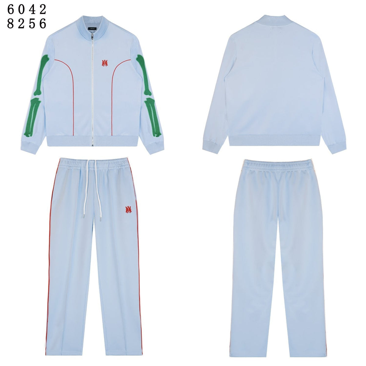 AMIRI Bones Track Jacket & Pants Matching Set