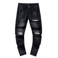 AMIRI Black Washed Distressed Jeans