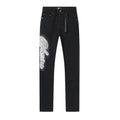 AMIRI Rhinestone-Style Side Graphic Black Jeans