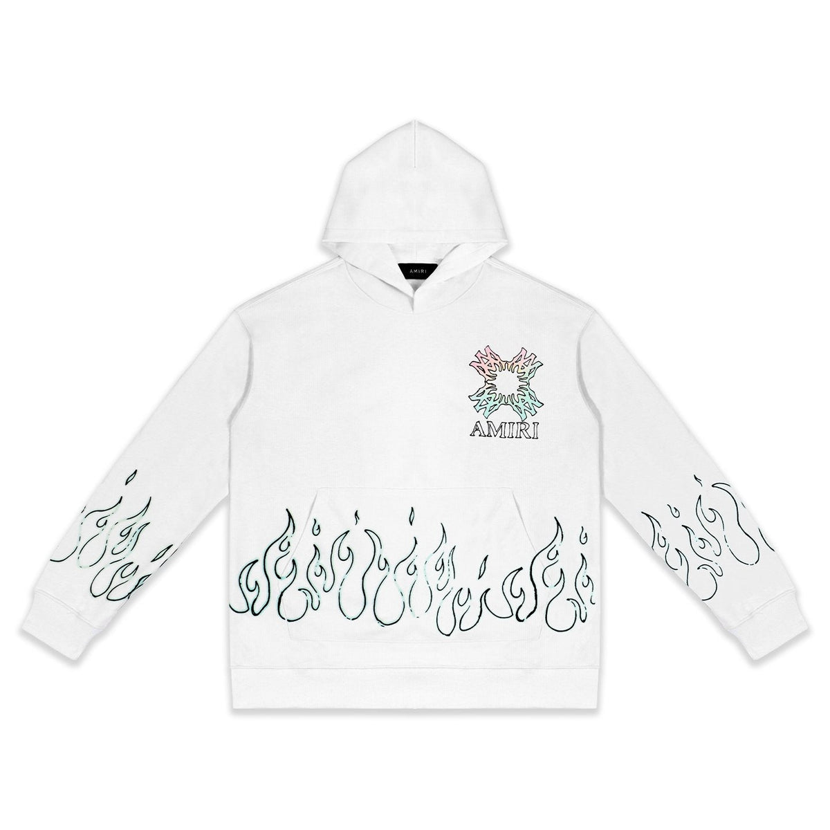 AMIRI Flame Cross Graphic Hoodie