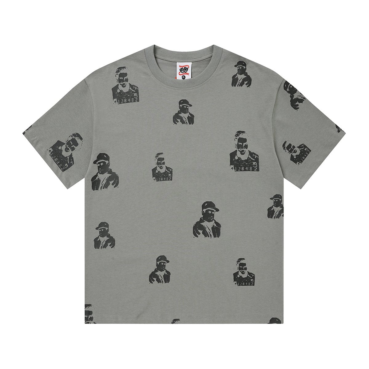 ASAALL All-Over Portrait Graphic Short-Sleeve T-Shirt