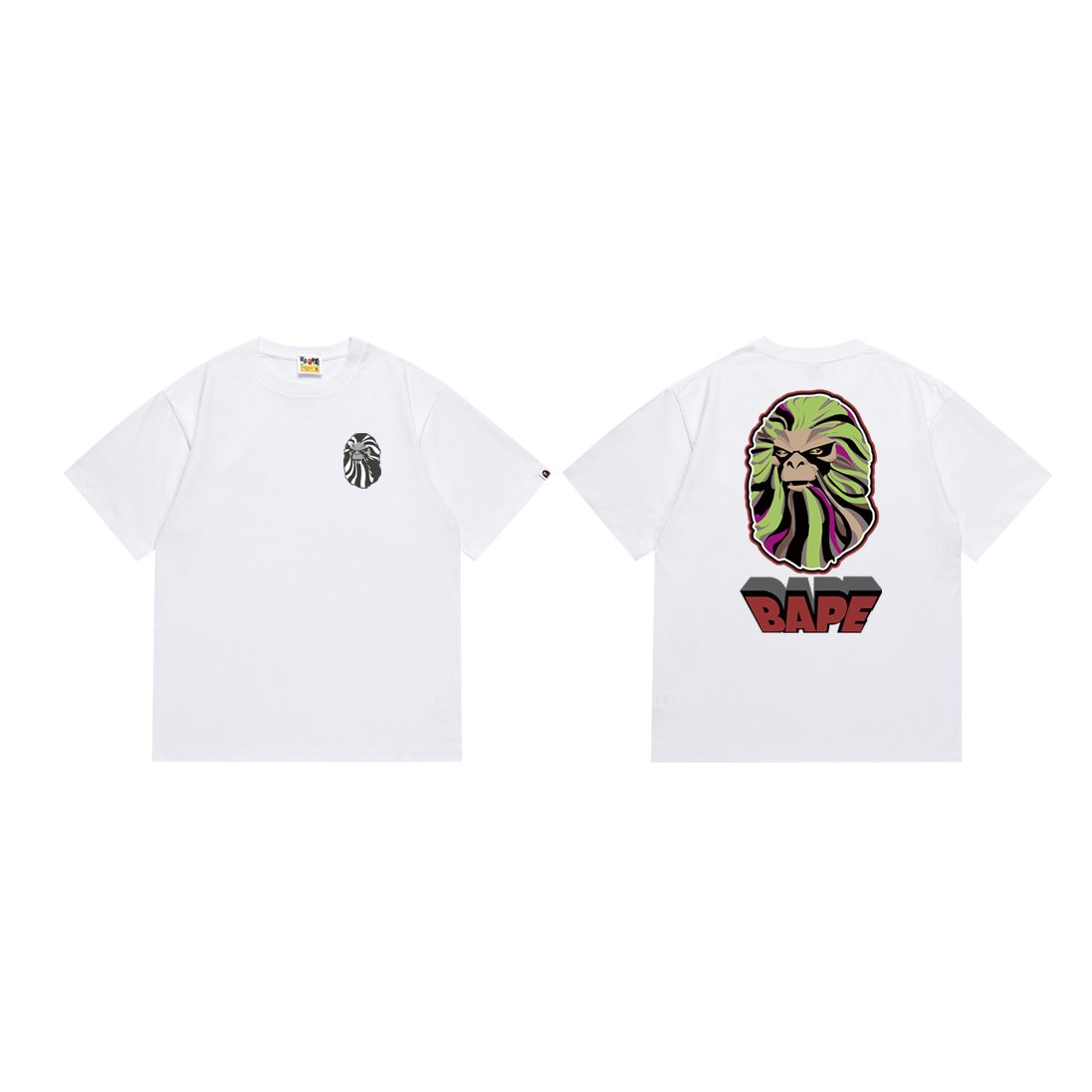 BAPE Animal-Head Back Graphic T-Shirt