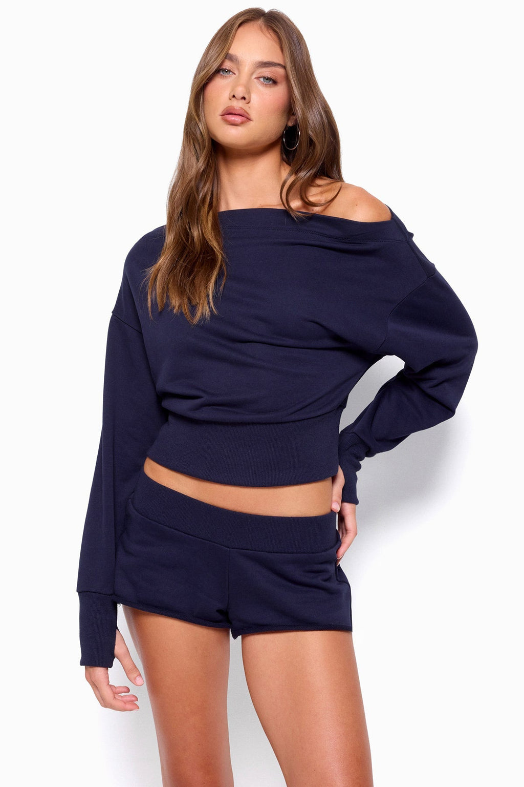 Hennie Off Shoulder Sweatshirt