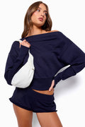 Hennie Off Shoulder Sweatshirt