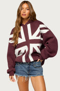Union Jack Oversized Hoodie
