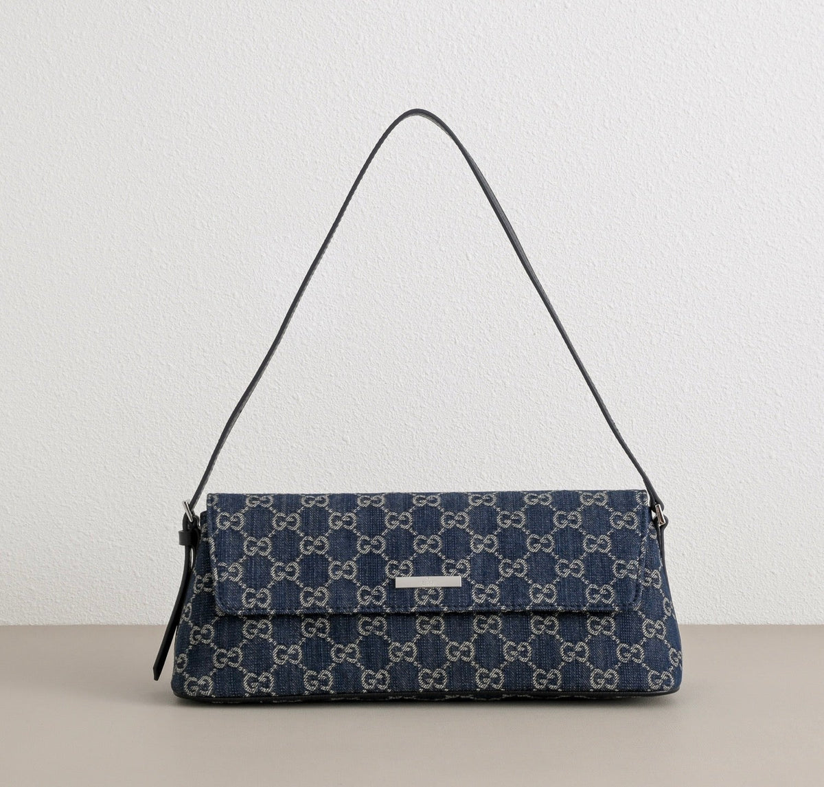 GUCCI GG Madison Denim Shoulder Bag-874744