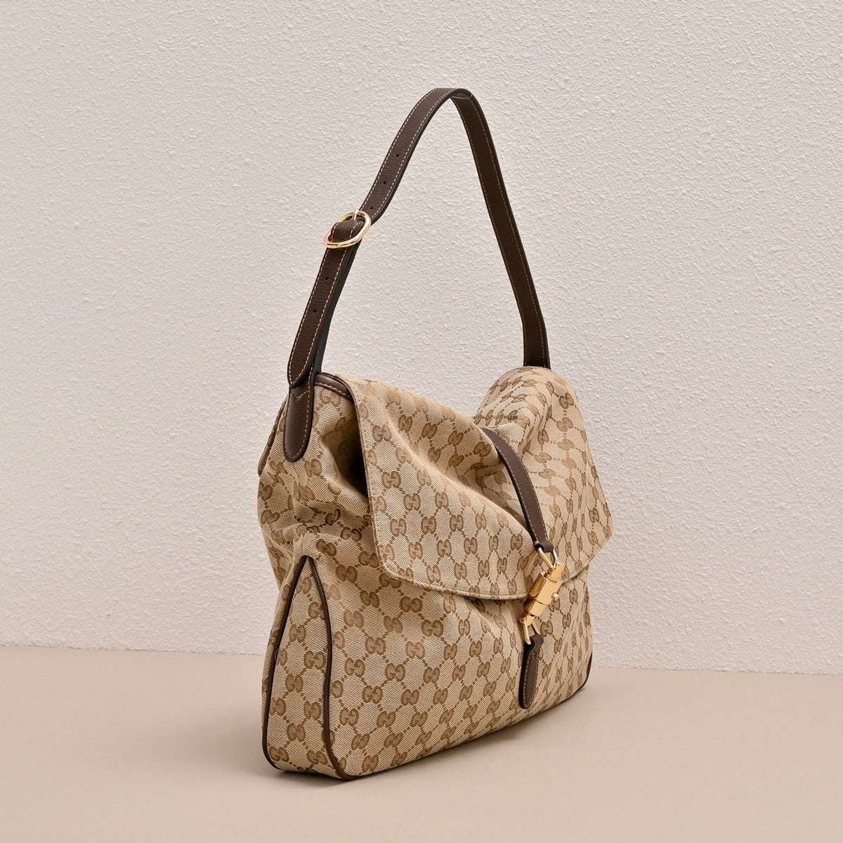 GUCCI Jackie Flap Large Shoulder Bag-A005ZI