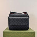 Gucci GG Supreme Black Men's Crossbody Bag-795479