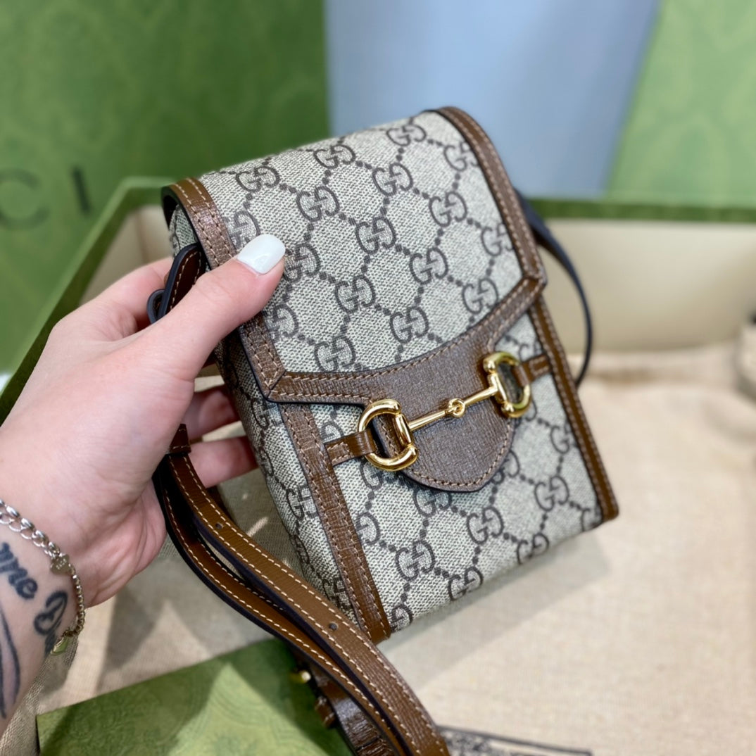 Gucci 1955 Horsebit Phone Holder Bag-625615