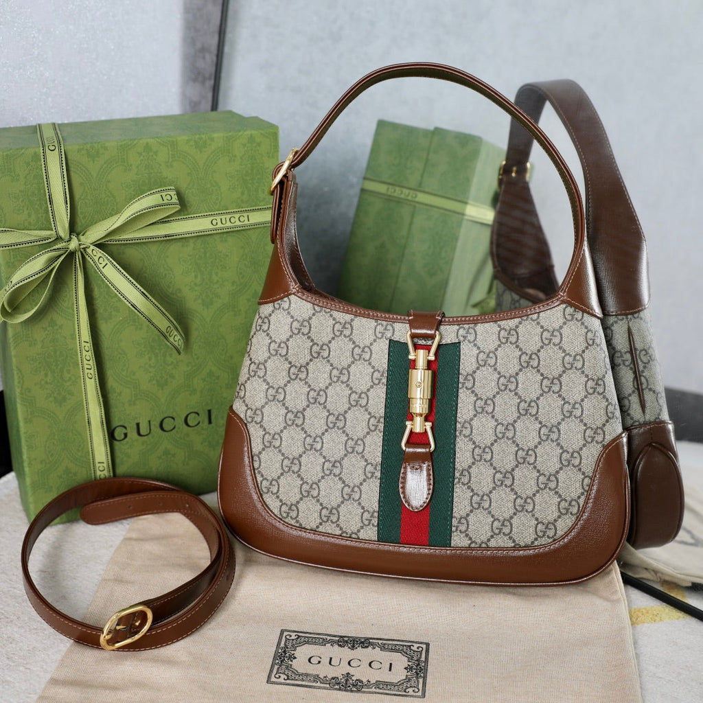 Gucci Jackie 1961 GG Canvas Shoulder Bag-636706