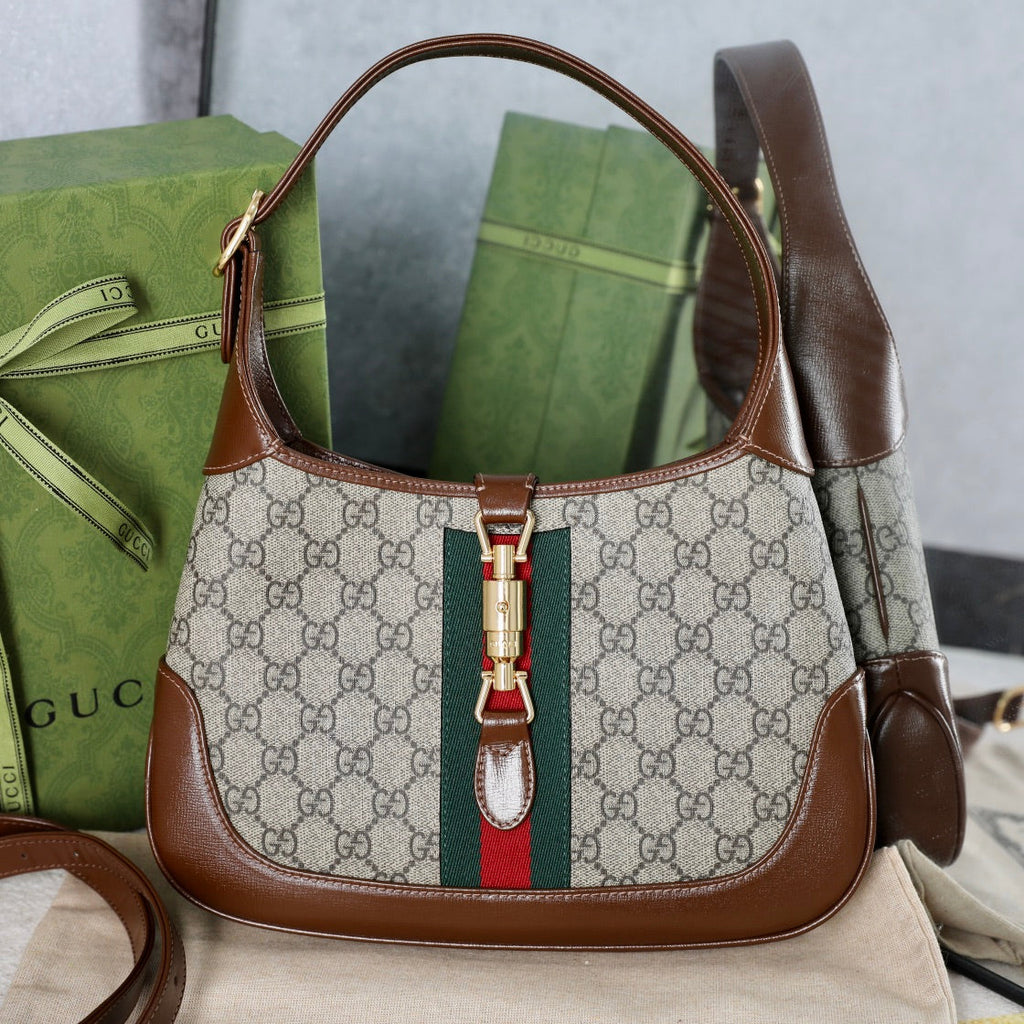 Gucci Jackie 1961 GG Canvas Shoulder Bag-636706