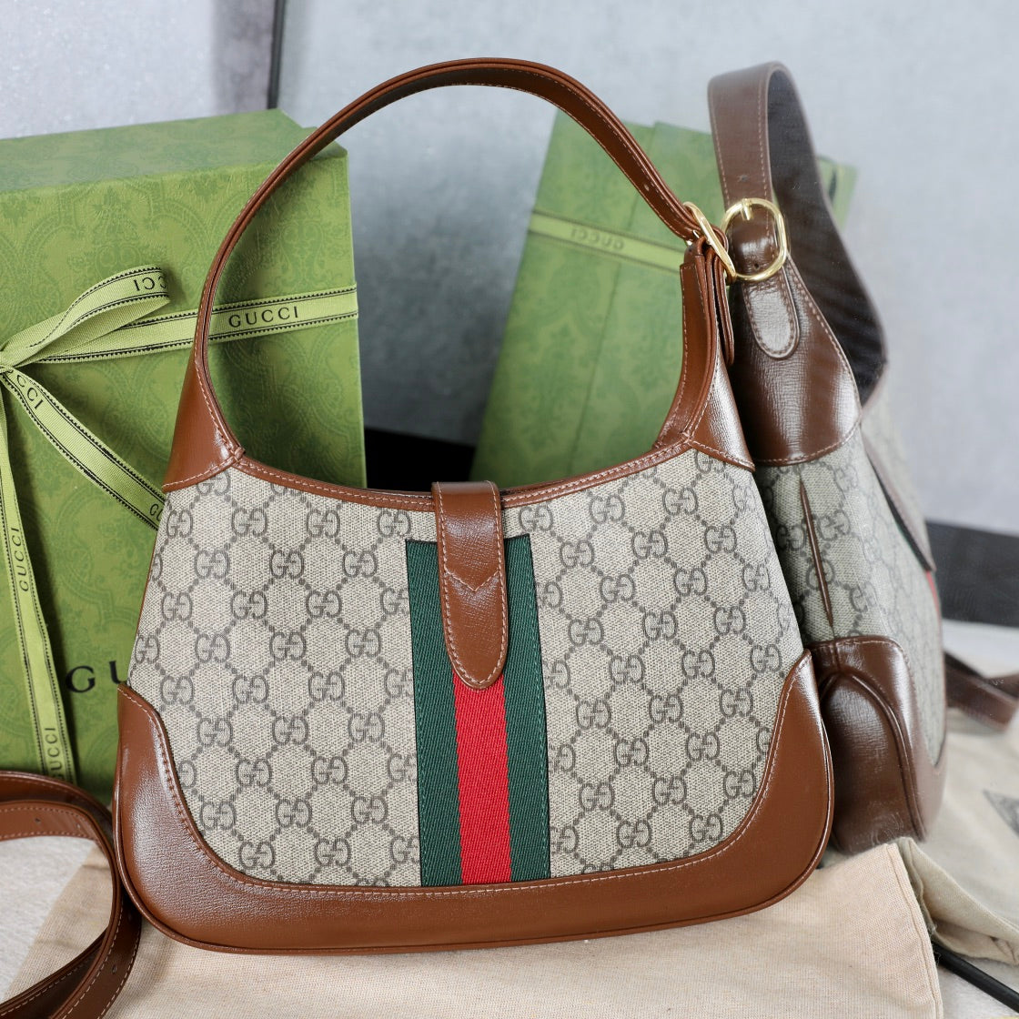 Gucci Jackie 1961 GG Canvas Shoulder Bag-636706
