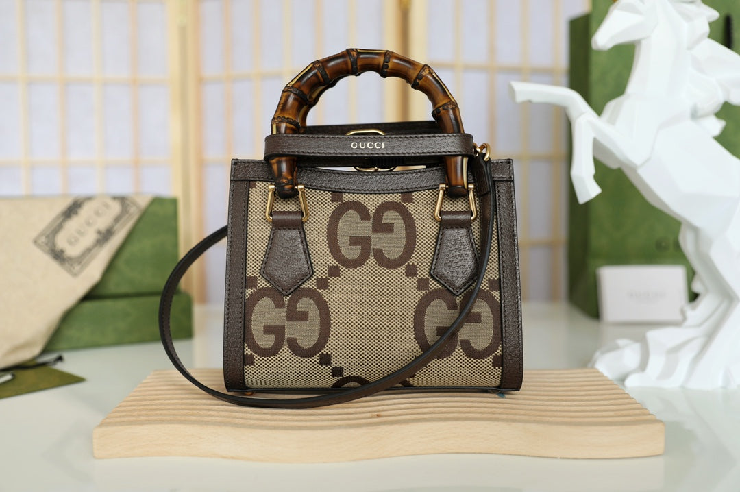 Gucci Diana Bamboo Handle Mini Top Handle Bag-655661
