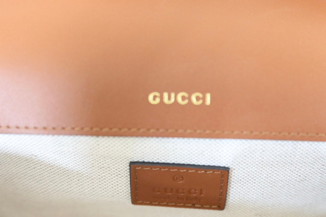 Gucci Horsebit 1955 Crystal Canvas Shoulder Bag-675801