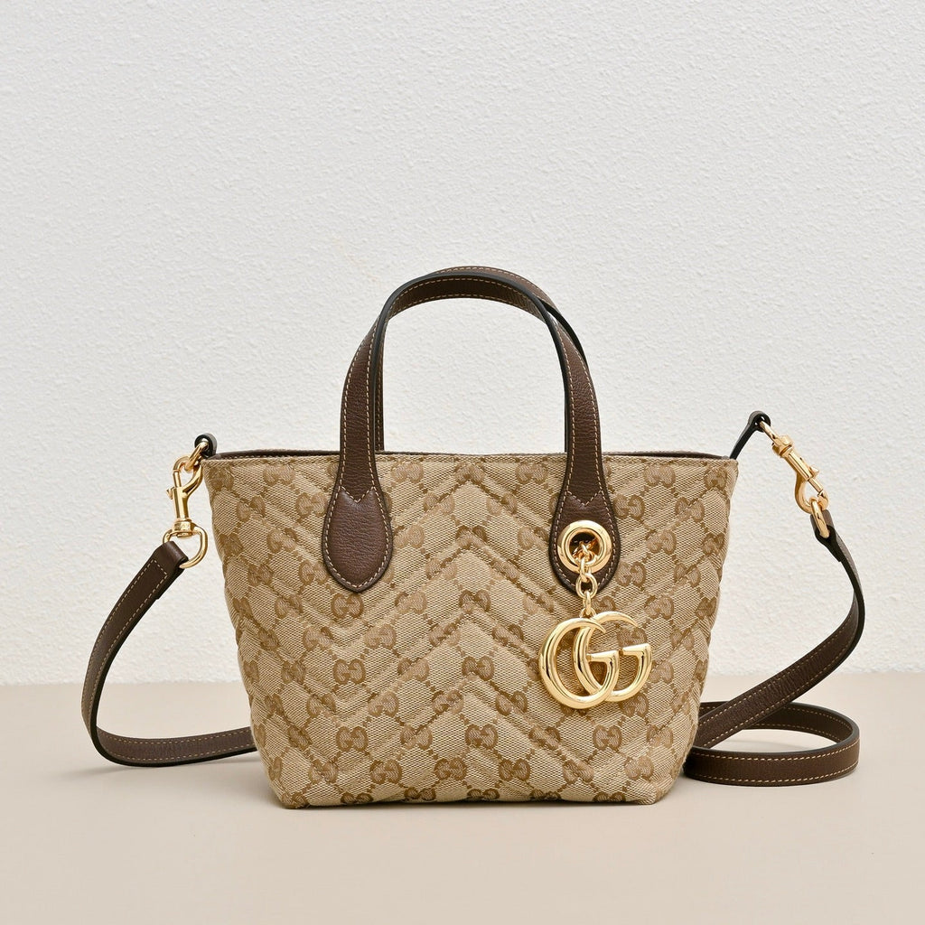 Gucci GG Marmont Small Canvas Tote Bag-855391