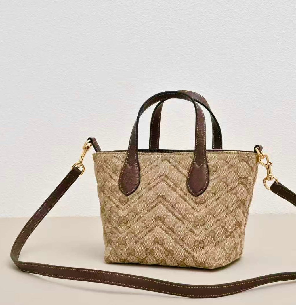 Gucci GG Marmont Small Canvas Tote Bag-855391