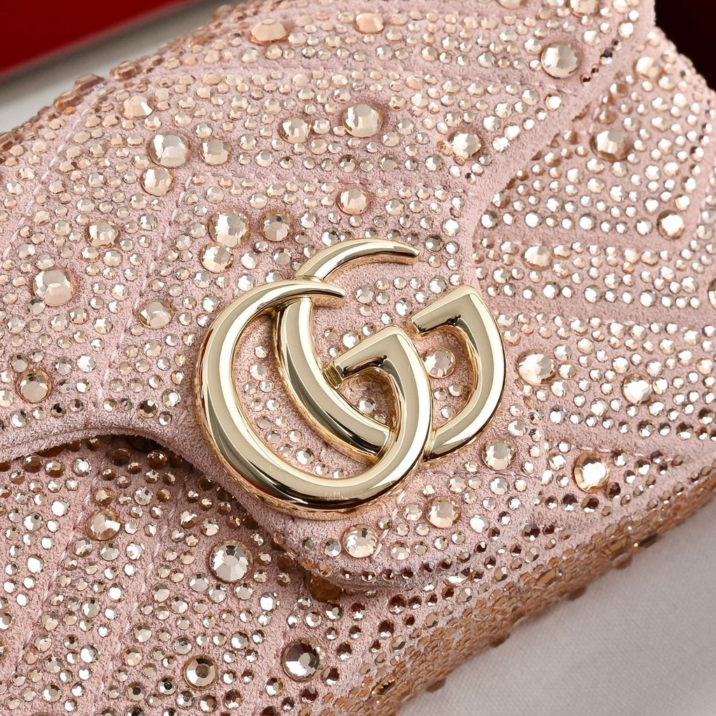 Gucci GG Marmont Crystal Mini Shoulder Bag-841290