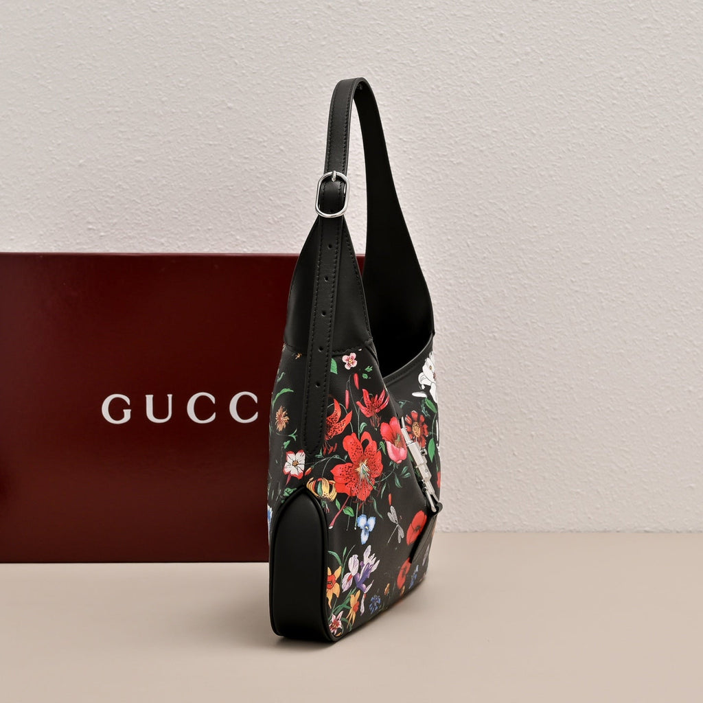 Gucci Jackie 1961 Flora Shoulder Bag-863136